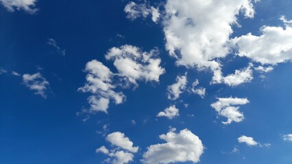 Cumulus Clouds on a Sunny Day
