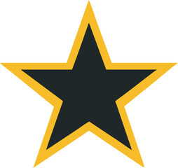 gold star on white background