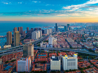 Urban scenery of Qingdao, China