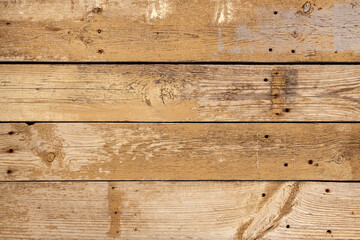 Naklejka premium Old planks texture with nail holes
