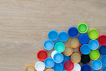 Close up plastic bottles for recycling to conserve the environment, recycling, reuse, garbage disposal, save the world concept