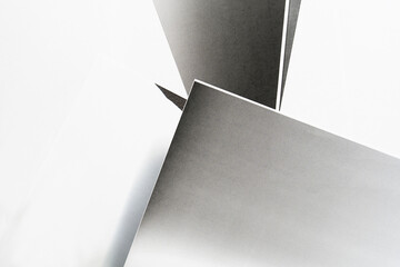 Photocopy black and white paper texture and background, close up