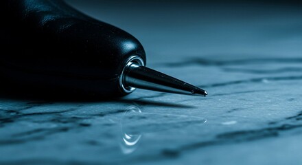 close up of fountain pen
