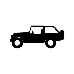 Obraz premium Silhouette of a Jeep Wrangler showcasing its iconic design and adventurous spirit