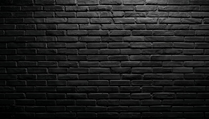 Stunning Black Brick Wall for Photography and Design Use