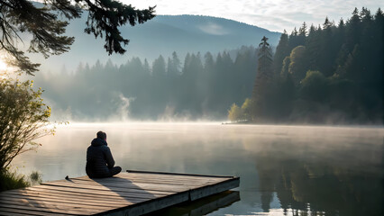 Human Head with Colorful Puzzle Pieces Flowing. Concept of Creativity, Mind, and Awareness.