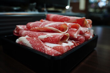 Thinly Sliced Raw Beef for Hot Pot or Shabu-Shabu