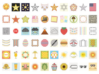 Summer Starburst Graphics Pack | High-Energy Vector Clip Art for Sunny Seasonal Designs