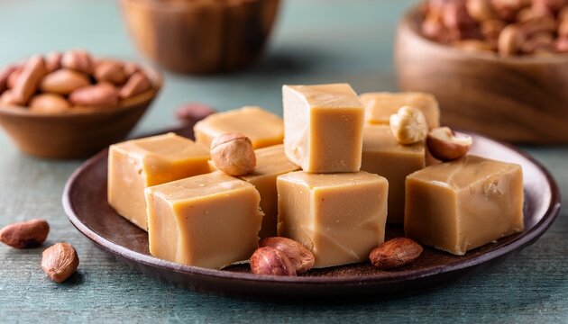 Old Fashioned Buttermilk Penuche Fudge Candy With Peanuts
