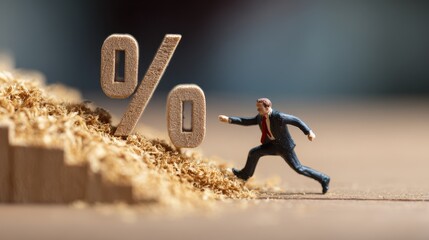 Entrepreneur rejecting elevated interest rates