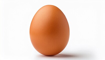 Close Up Of Brown Chicken Egg Isolated On Transparent Background
