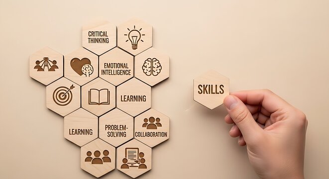 ​A neutral image representing the collective importance of various soft skills in personal and professional growth.