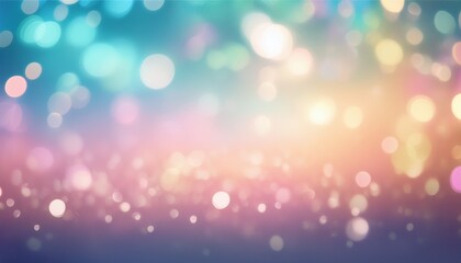 Obraz premium Dreamy Pop Inspired Background With Soft Bokeh Glowing Pastel Gradients And Sparkling Blur Perfect For Abstract Modern And Aesthetic Designs