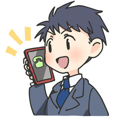 電話をする男性