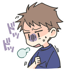 動悸がする男性１