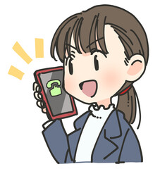 電話をする女性