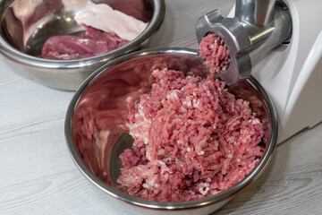 minced meat from fresh meat
