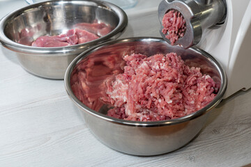 minced meat from fresh meat