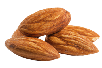 Group of almonds, a nutritious and tasty snack