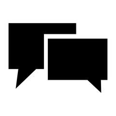 Fototapeta premium Speech bubble vector icon. Chat illustration sign. Message symbol. Text bubble logo.