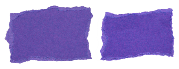set of purple torn or ripped paper isolated on transparent png background,purple torn paper with purple edges, realistic torn paper edges,ripped paper frame mockup,torn paper background