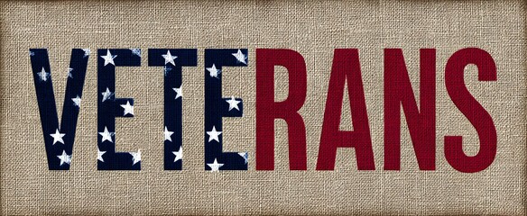 Veterans day tribute stands tall like a lighthouse on a calm neutral canvas.