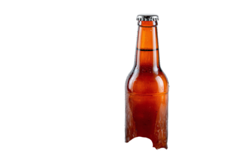 Refreshing amber beer bottle, a cool beverage option