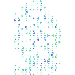 Triangle Pattern Scattered