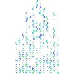 Triangle Pattern Scattered