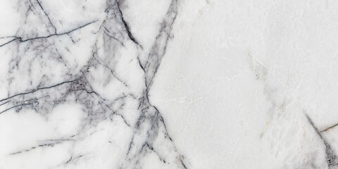 White marble with gray veins. Calacata Italian stone, texture for ceramic tiles, carpet design.