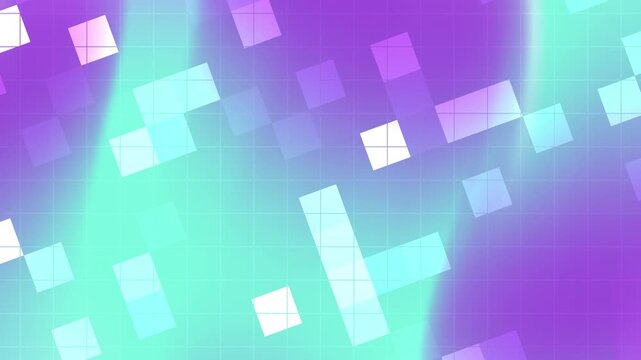 Blurred purple and teal colors with pixel designs suitable for abstract backgrounds, technology concepts, digital art projects, geometric themes.