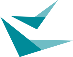 Abstract teal geometric shapes, modern design element, vector illustration