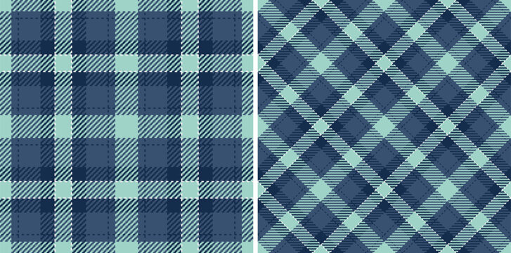 Pattern seamless plaid of background textile vector with a check tartan fabric texture. Set in pastel colors for bed sheet designs in bedroom.