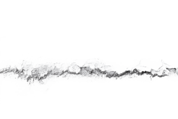 A crack on a white wall, close up view