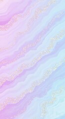 Pastel Watercolor Background with Golden Glitter Accents for Creative Design