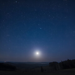 Naklejka premium starry night sky with stars