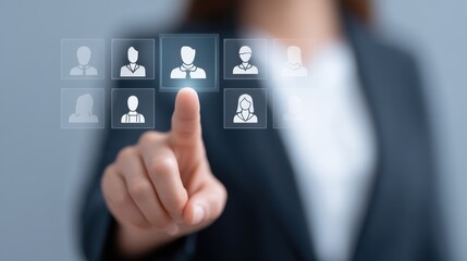 Business Specialist Conducting Digital Team Selection in Strategic Environment with Focus on Future Opportunities and Talent Management