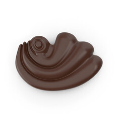 chocolate candy isolated on transparent background , 3D PNG