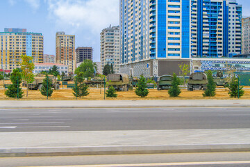 Baku, Azerbaijan. The Military Trophy Park.