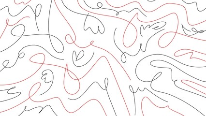 White background with abstract lines