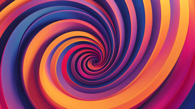 Vibrant Swirling Spiral Abstract Background vortex
