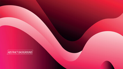 Red Abstract Wave Background Vector Design