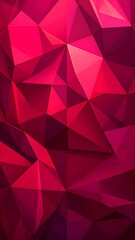 Naklejka premium Abstract geometric background with triangular facets in varying shades of red