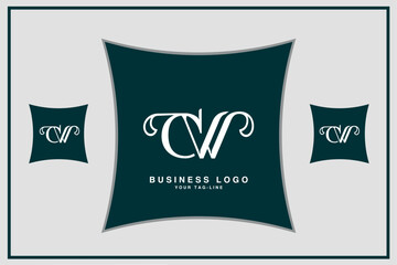 CW, WC, C, W, Abstract Letters Logo Monogram