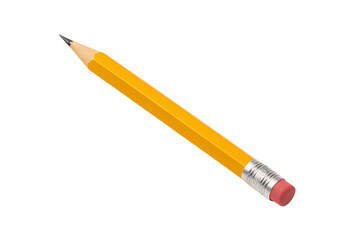 A single pencil isolated, perfect for writing and drawing. The pencil is freshly sharpened, ready for use