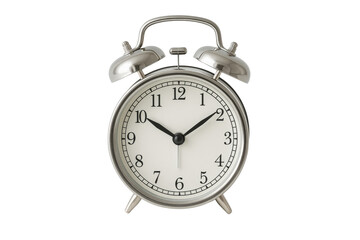 An alarm clock in detail shows time