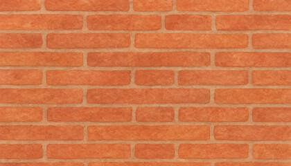 Fototapeta premium Realistic Red Brick Wall Texture Background for Architectural and Design Projects