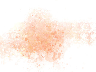 Orange abstract watercolor art background. Watercolor brush strokes. Orange watercolor brush for wedding elements. Artistic design template for invitations, posters, cards.