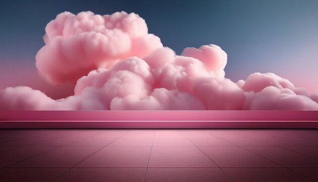 Pink Cloud Backdrop Product Display