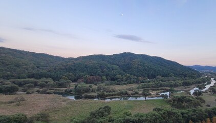 landscape with mountains